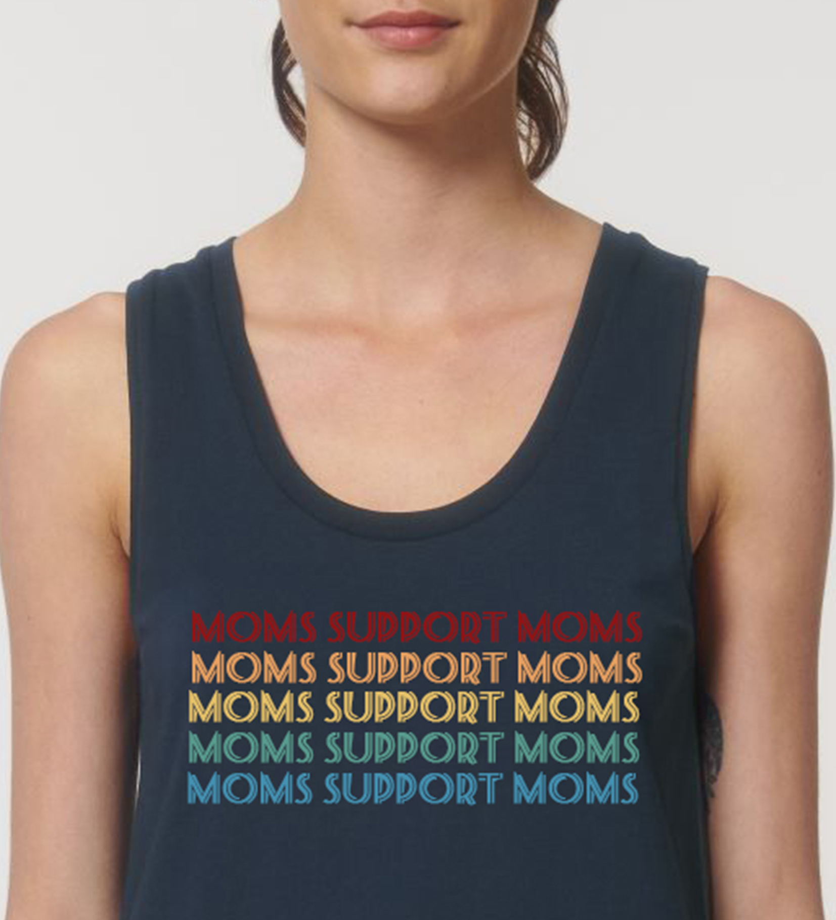 camiseta azul moms support moms CERCA
